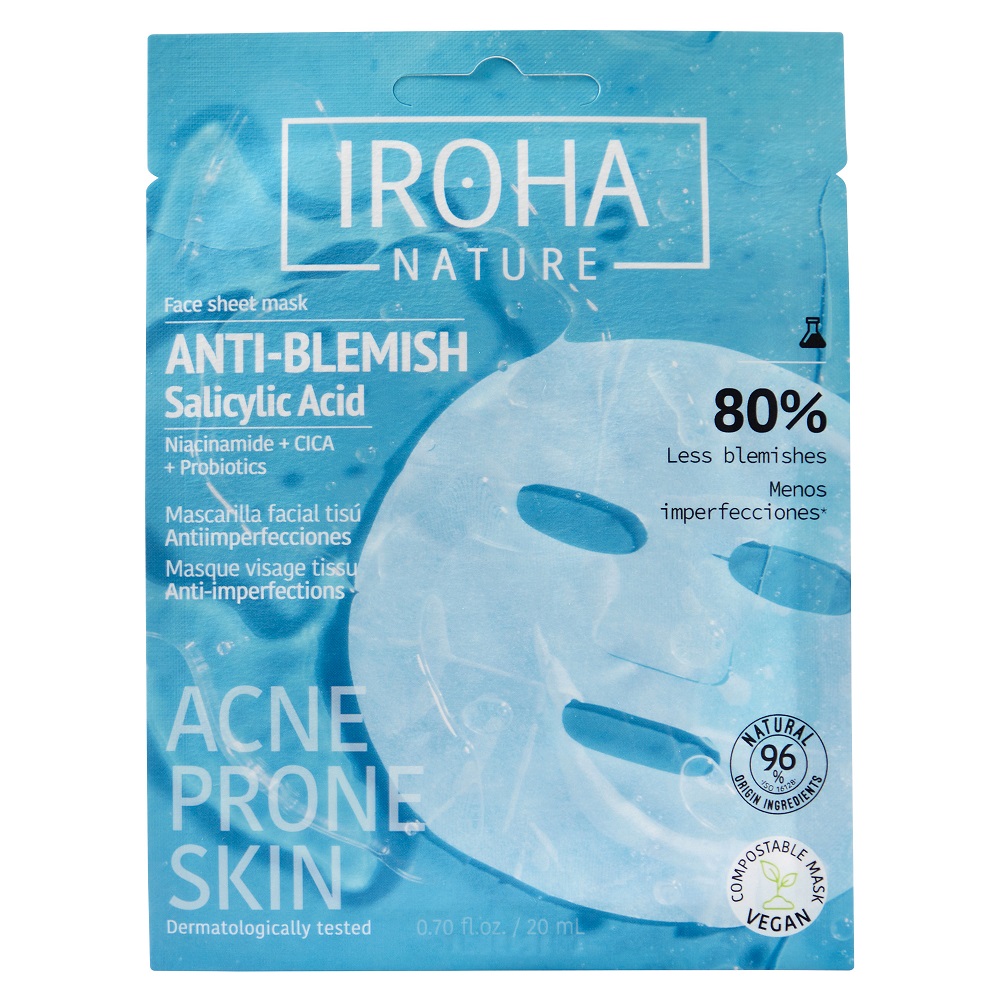 Iroha Anti-Blemish Face Mask (15 Masken im Display)