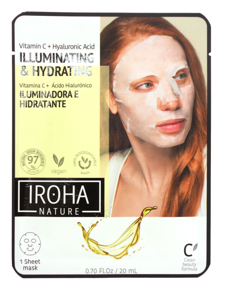 Iroha Tuch-Maske Illuminating & Hydrating - Vitamin C + Hyaluron (1 Maske)