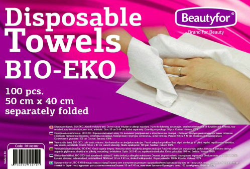 Beautyfor Einweg-Handtücher aus Viskose 50 x 40 cm (100 Stück)
