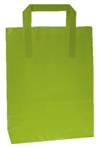 Papiertragetasche Hellgrün (18 x 8 x 22 cm) 50 Stück