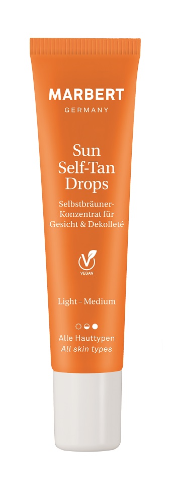 Marbert Sun Care - Sun Self-Tan Drops, 15 ml Selbstbräuner-Konzentrat für Gesicht und Dekolleté