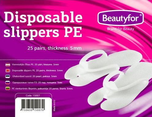 Beautyfor Einweg-Slipper Polyethylen (25 Paar)