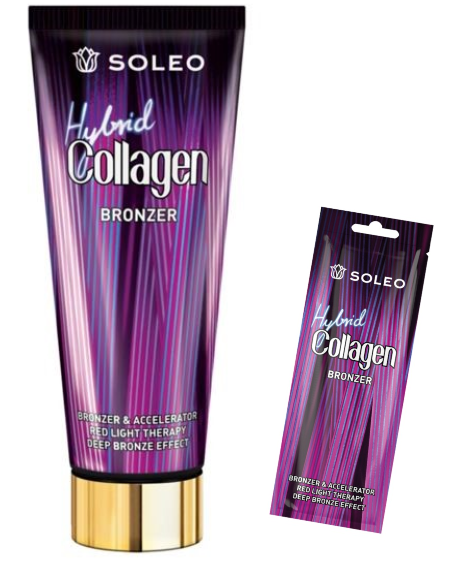 Soleo Hybrid Collagen Bronzer 12 x 200 ml + 100 Proben á 5 ml gratis