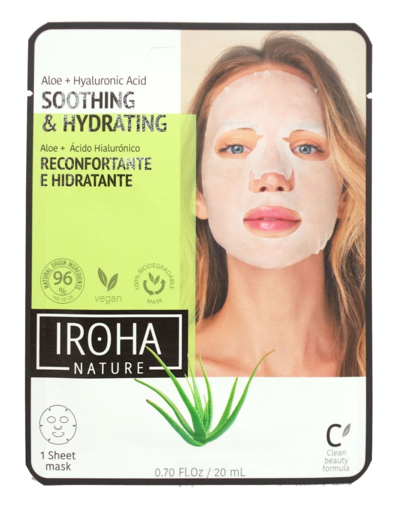 Iroha Tuch-Maske Soothing & Hydrating - Aloe Vera + Hyaluron (1 Maske)