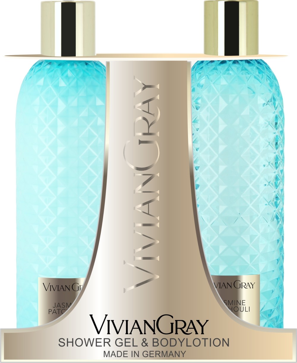 Vivian Gray Gemstones Duschgel & Body Lotion Set Jasmine & Patchouli 2 x 300 ml