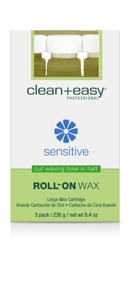 clean+easy Sensitive Azulen-Wachspatronen groß - 3er-Pack