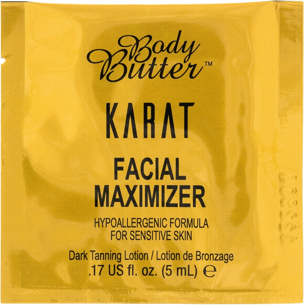 Body Butter KARAT Facial Maximizer, 5 ml Sachet Hypoallergenic Formular for sensitive Skin