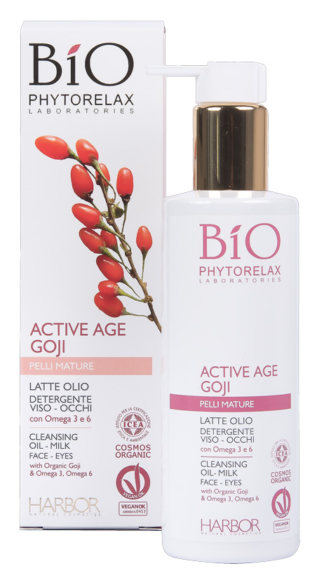 Bio Phytorelax Active Age Goji Cleansing Oil-Milk Face & Eyes 200 ml
