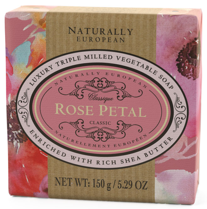 Naturally European Seife 150 g - Rose Petal (Rosenblüten)