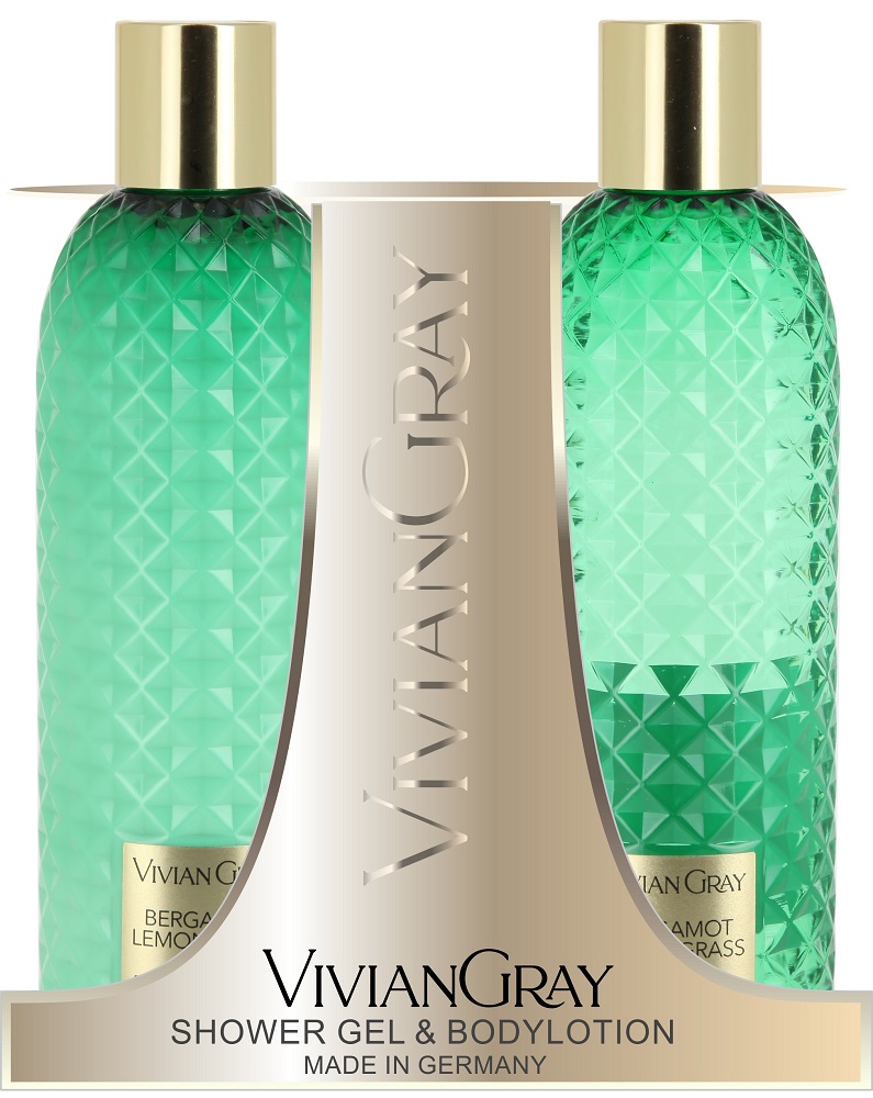 Vivian Gray Gemstones Duschgel & Bodylotion Set Bergamot & Lemongrass 2 x 300 ml