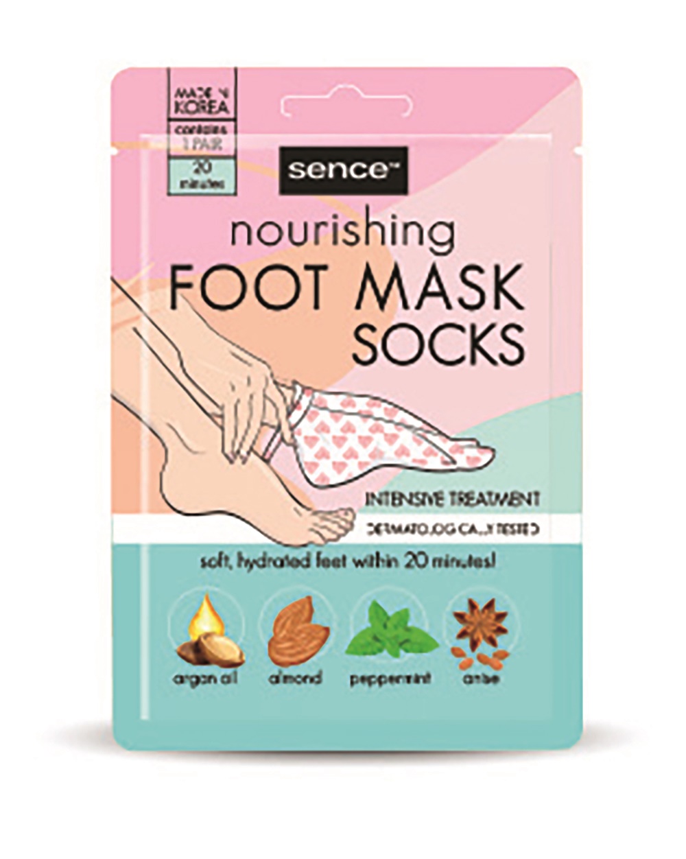 Sence Foot Mask, nourishing, 18 g