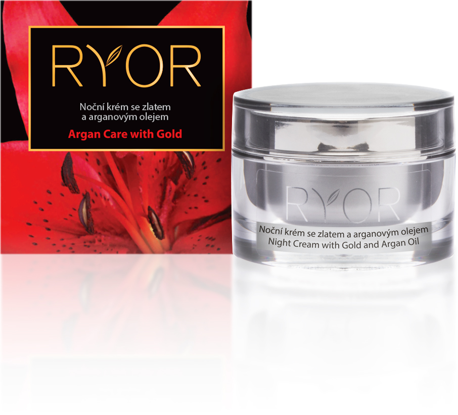 Ryor Luxus-Nachtcreme mit Gold und Arganöl 50 ml