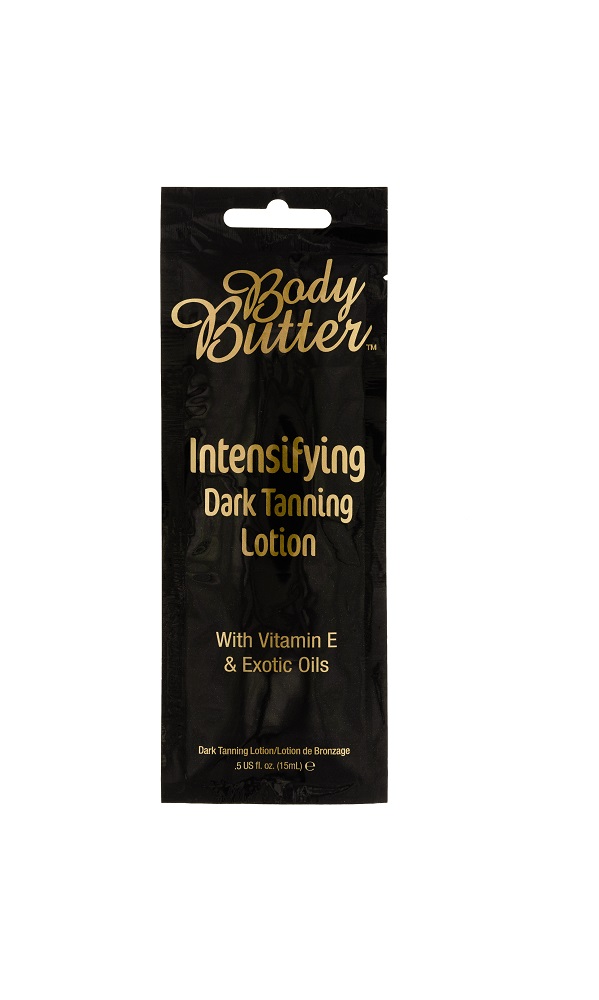 Body Butter Intensifying Dark Tanning Lotion, 15 ml Sachet with Vitamin E & Excotic Oils